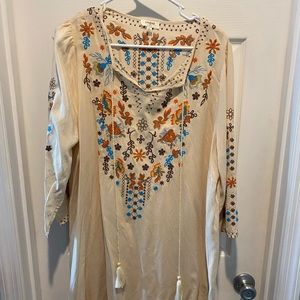 Umgee XL tribal dress. Sheer